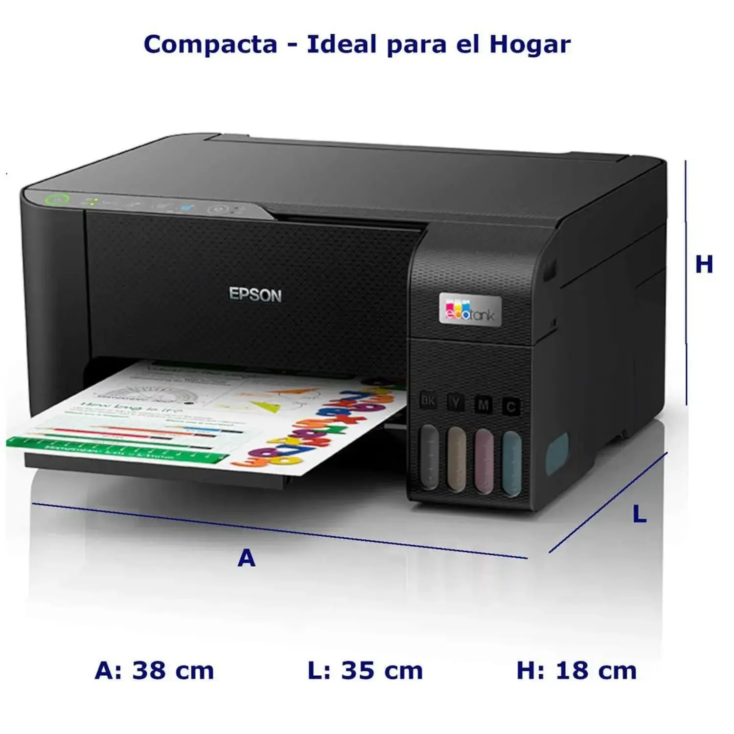 IMPRESORA MULTIFUNCIONAL EPSON L3250 NEGRO IMPRIME FOTOCOPIA Y ESCANEA - Imagen 5