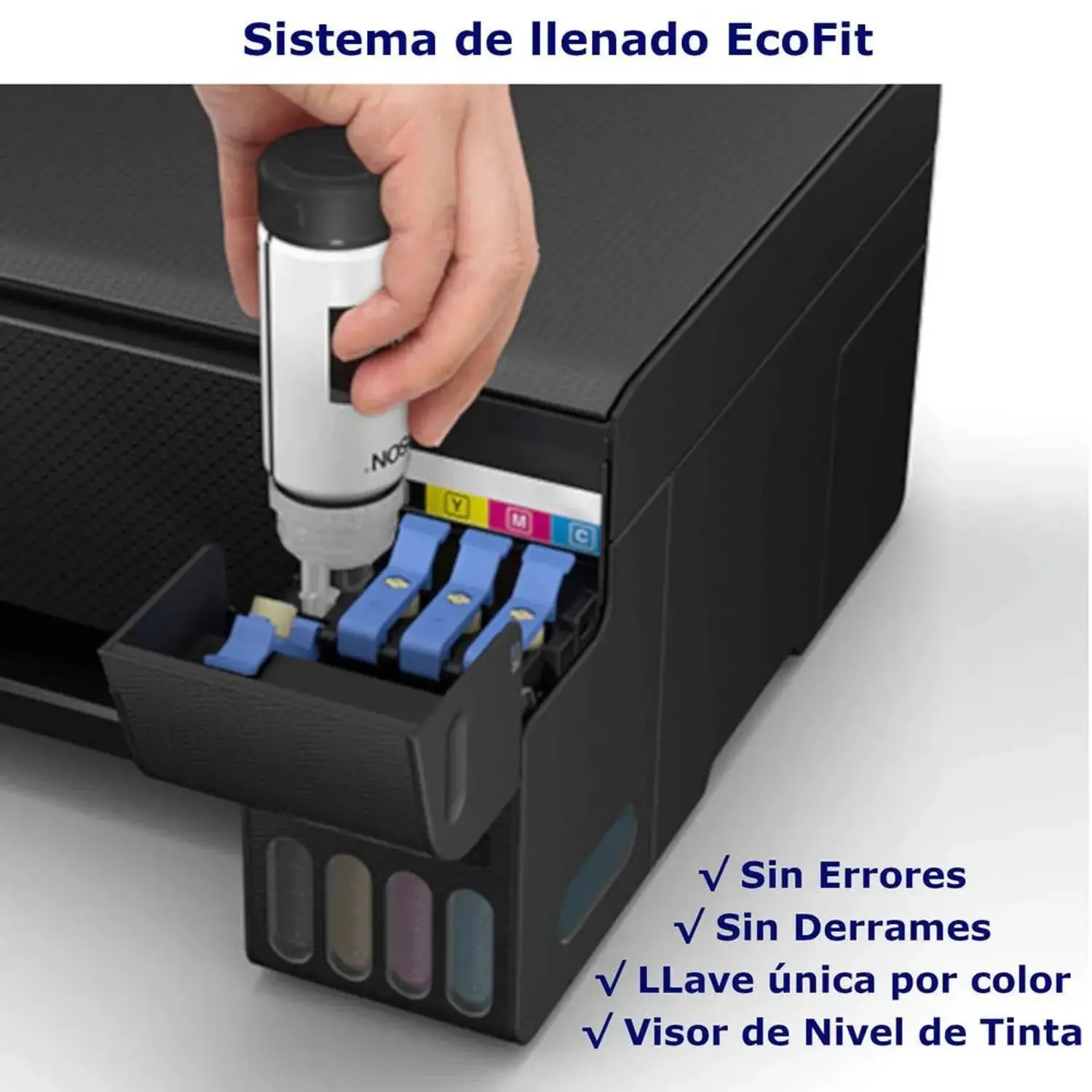 IMPRESORA MULTIFUNCIONAL EPSON L3250 NEGRO IMPRIME FOTOCOPIA Y ESCANEA - Imagen 4