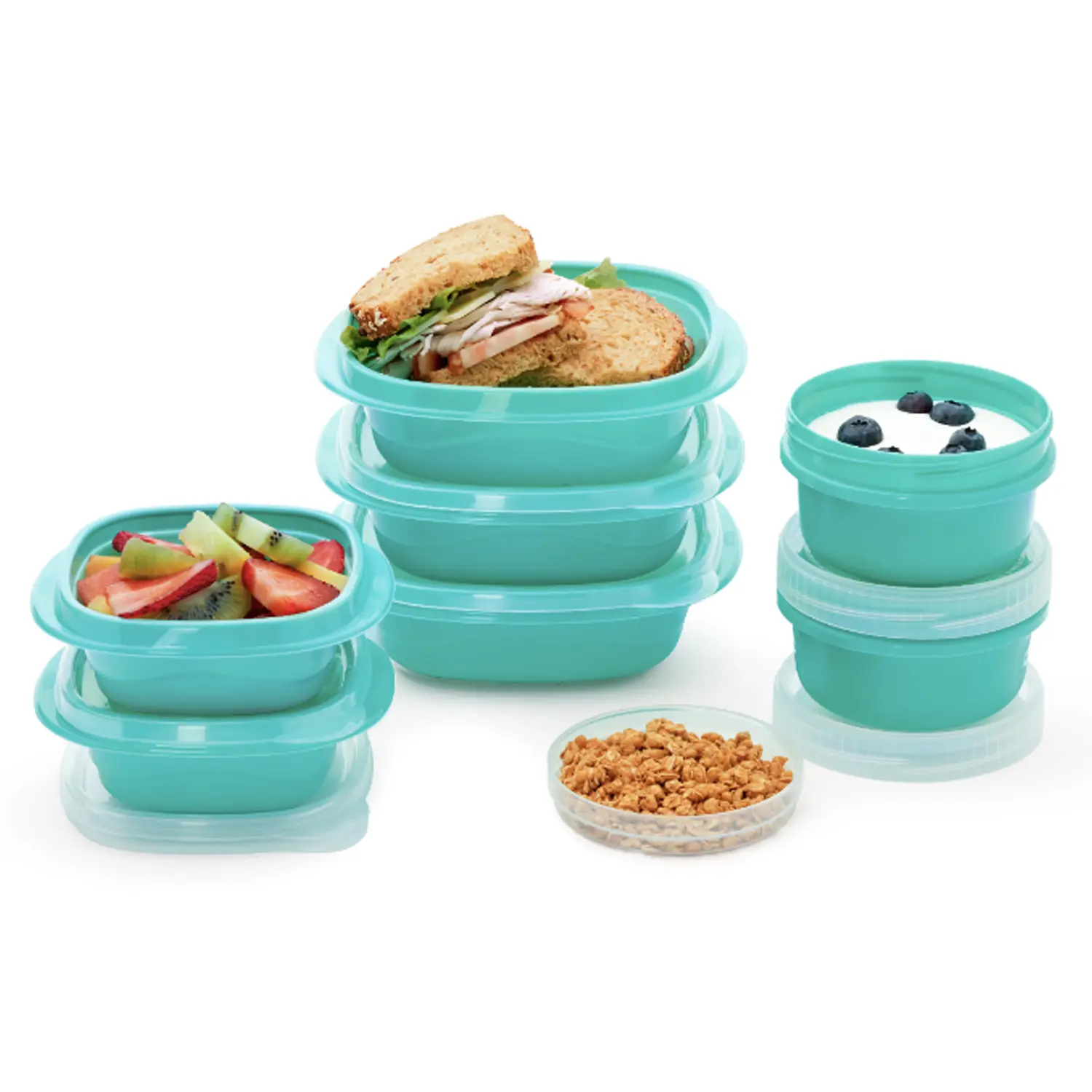 CONTENEDORES DE ALIMENTOS RUBBERMAID SET 16 PIEZAS - Imagen 3