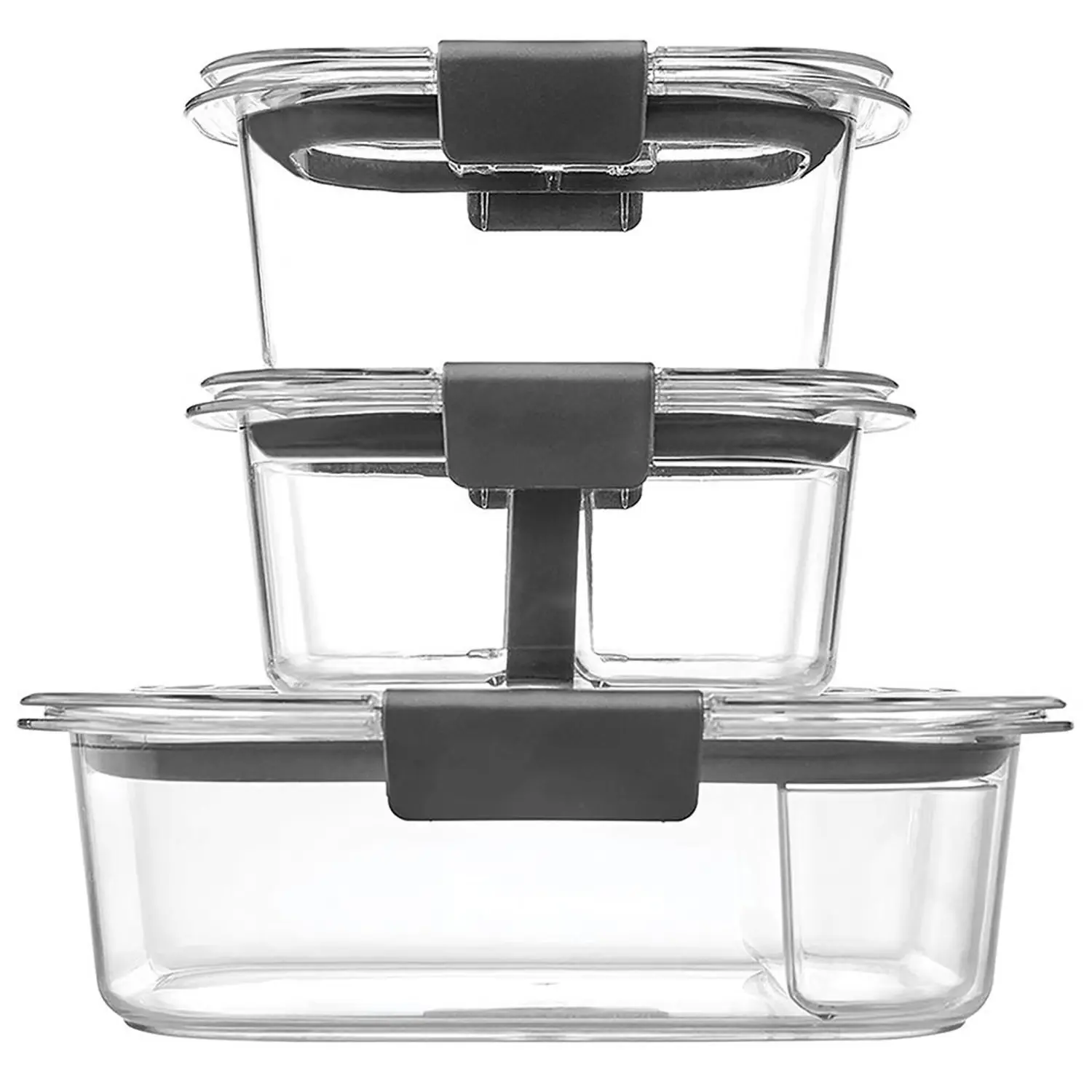 3 RECIPIENTES DE ALMACENAMIENTO DE ALIMENTOS BRILLIANCE, KIT DE 10 PIEZAS