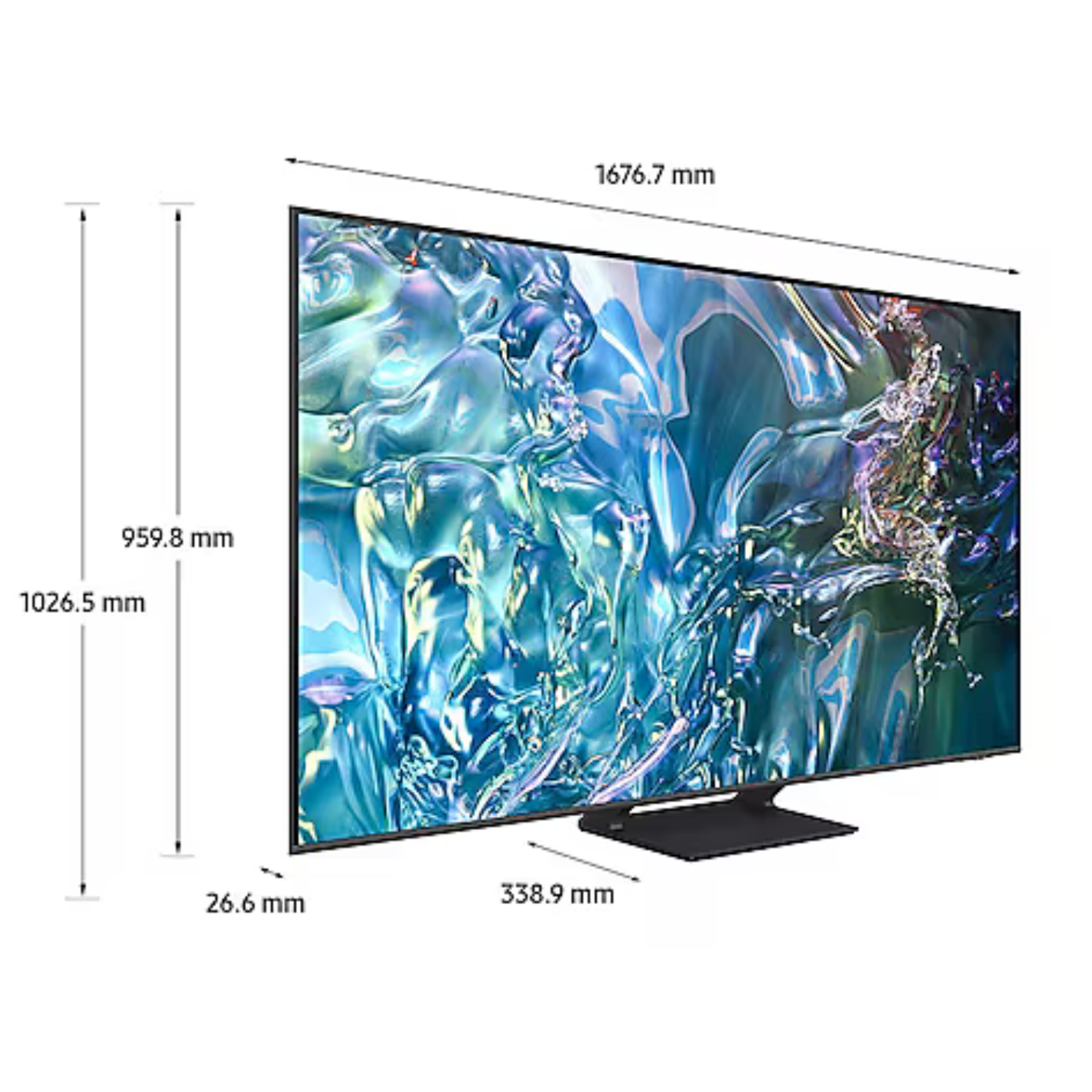 TELEVISOR SAMSUNG 75" QN75Q65DAGXPE QLED SMART TV 4K COLOR NEGRO 2024 CONTROL SOLAR - Imagen 3