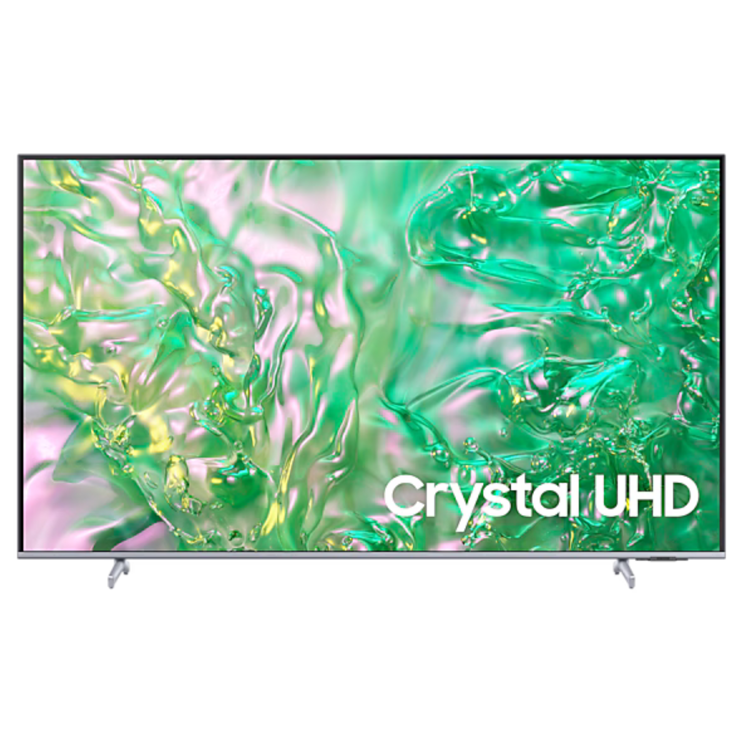 TELEVISOR SAMSUNG 65" UN65DU8200GXPE SMART TV 4K CUERPO NEGRO BASE PLATEADO 2024 CONTROL SOLAR