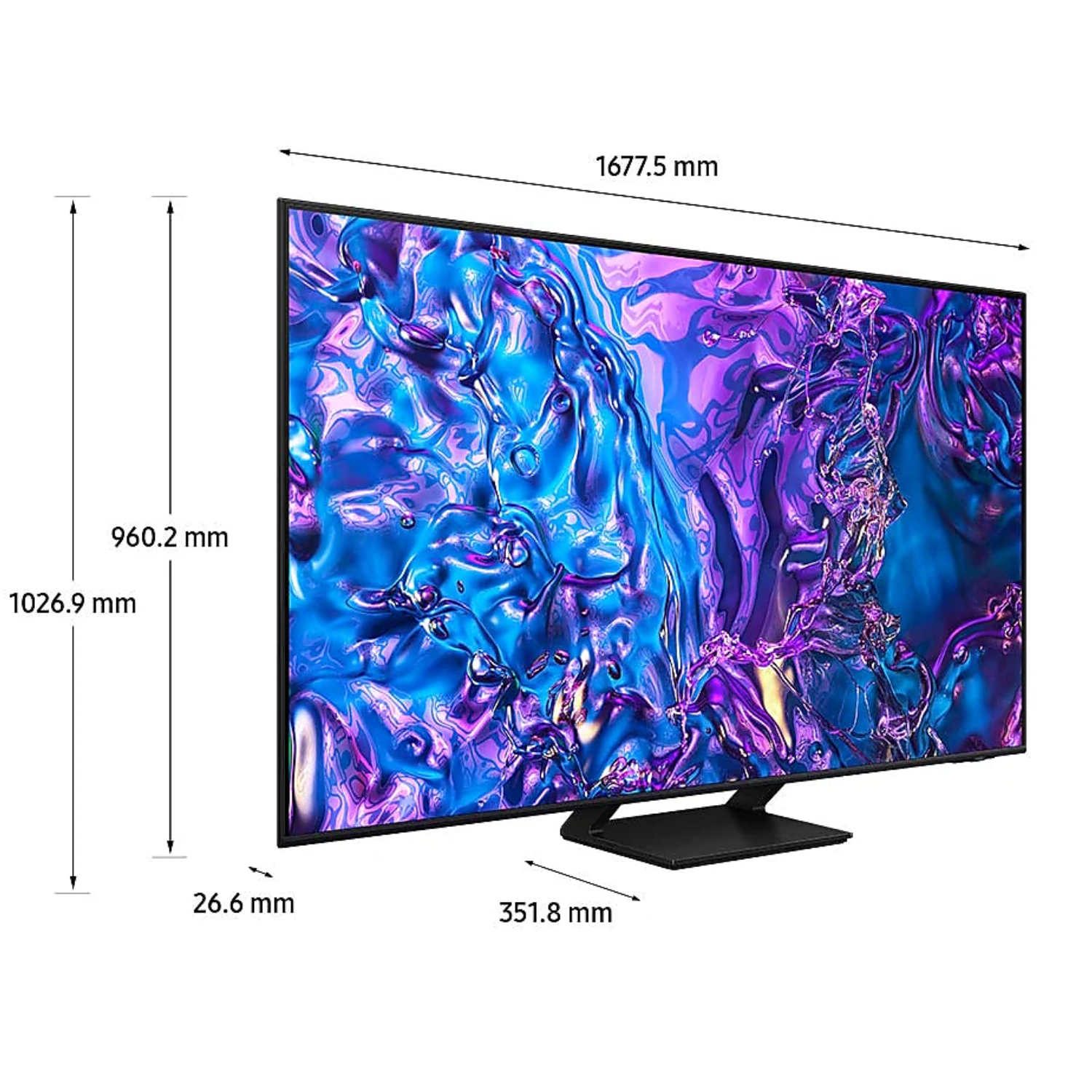 TELEVISOR SAMSUNG 75" QN75Q70DAGXPE QLED SMART TV 4K NEGRO 2024 - Imagen 3
