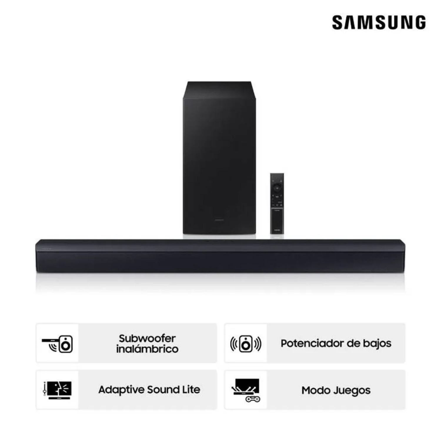 BARRA DE SONIDO SAMSUNG HW-C450 2.1 CH NEGRO