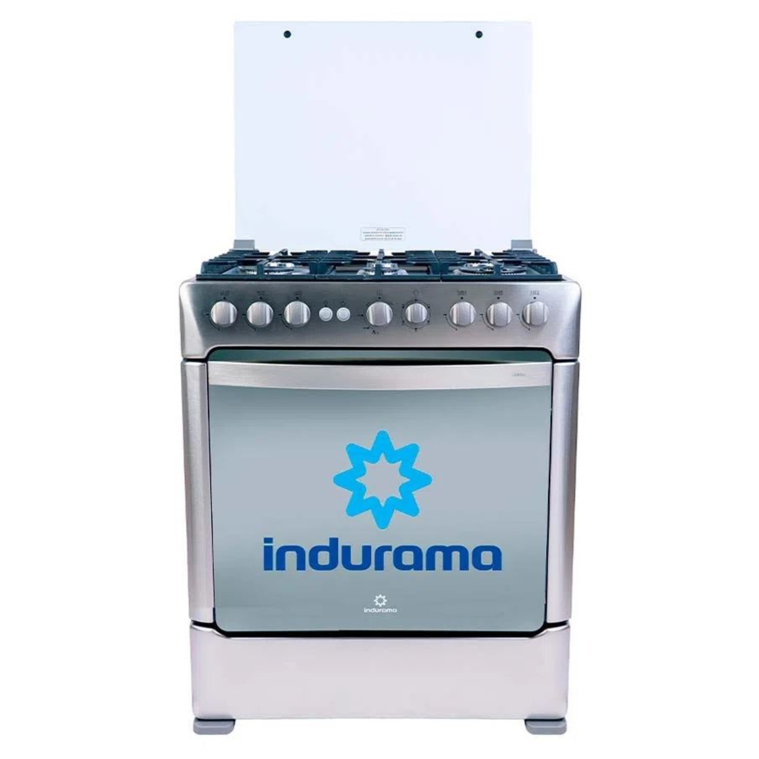 COCINA INDURAMA A GAS VARESE ZAFIRO 6 QUEMADORES CROMA