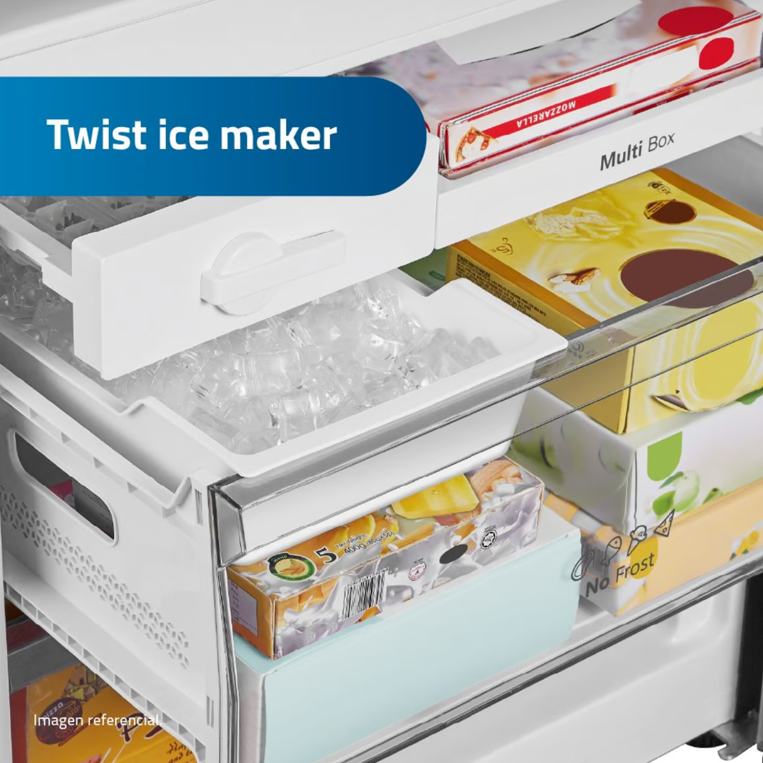 REFRIGERADORA INVERTIDA INDURAMA RI-698N NO FROST 404 LITROS BLACK - Imagen 5