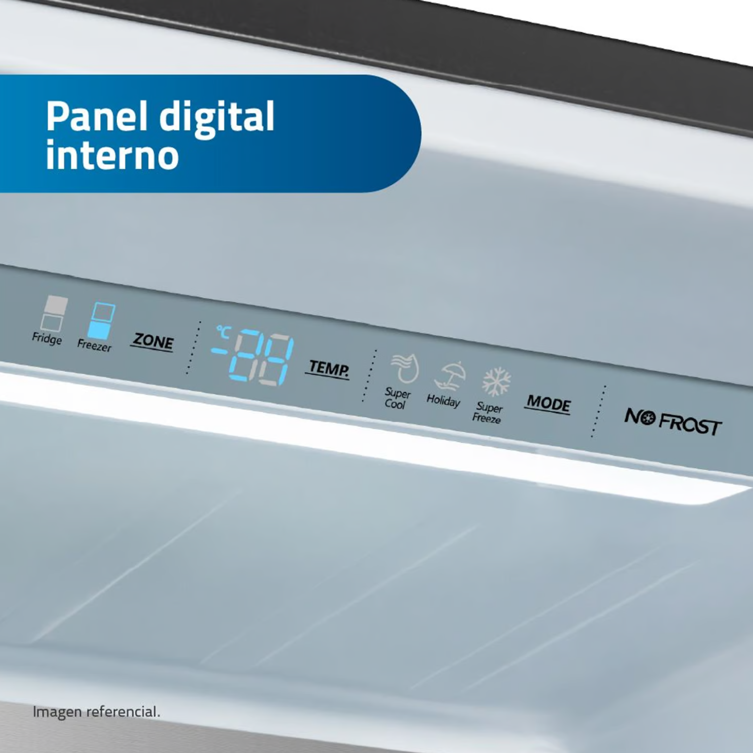 REFRIGERADORA INVERTIDA INDURAMA RI-698N NO FROST 404 LITROS BLACK - Imagen 7