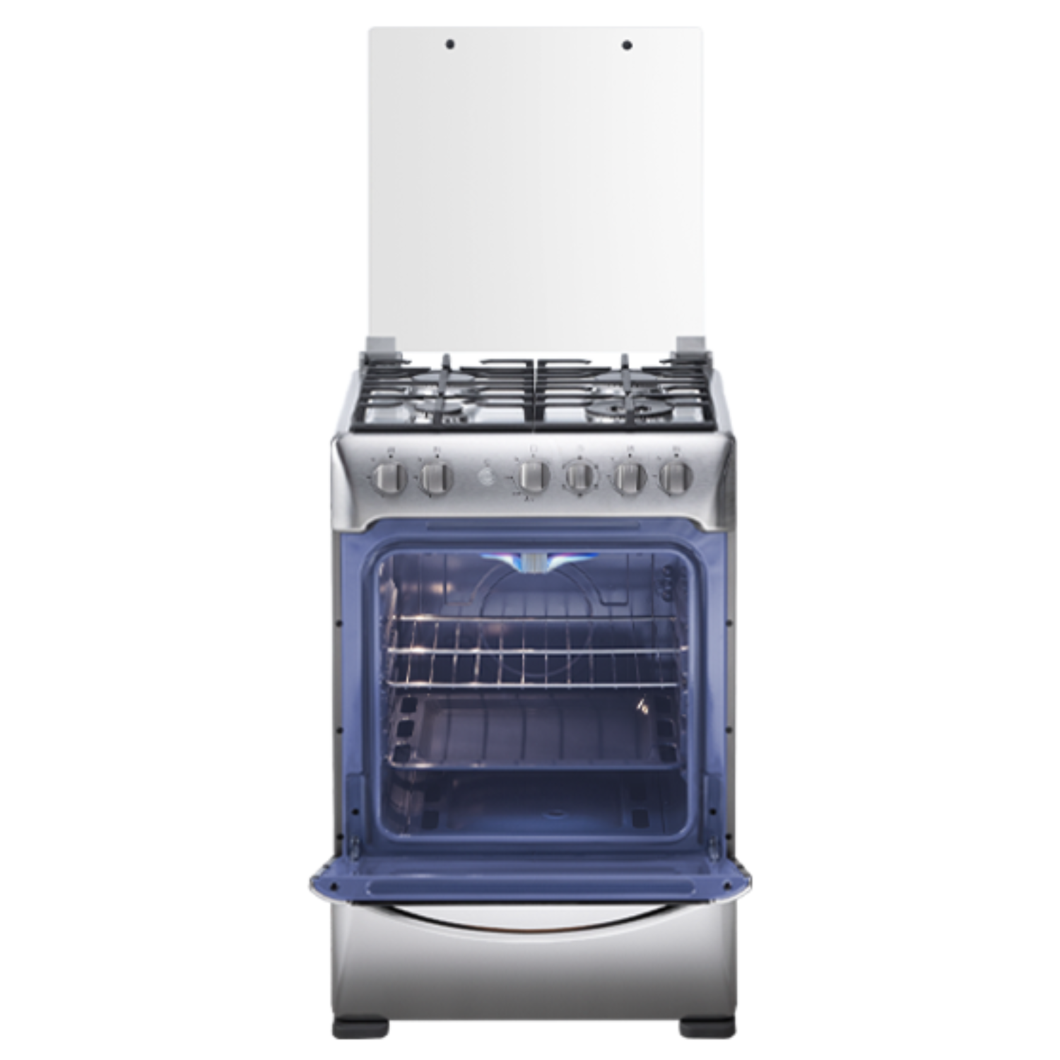 COCINA INDURAMA A GAS FLORENCIA ZAFIRO 4 QUEMADORES CROMA - Imagen 3