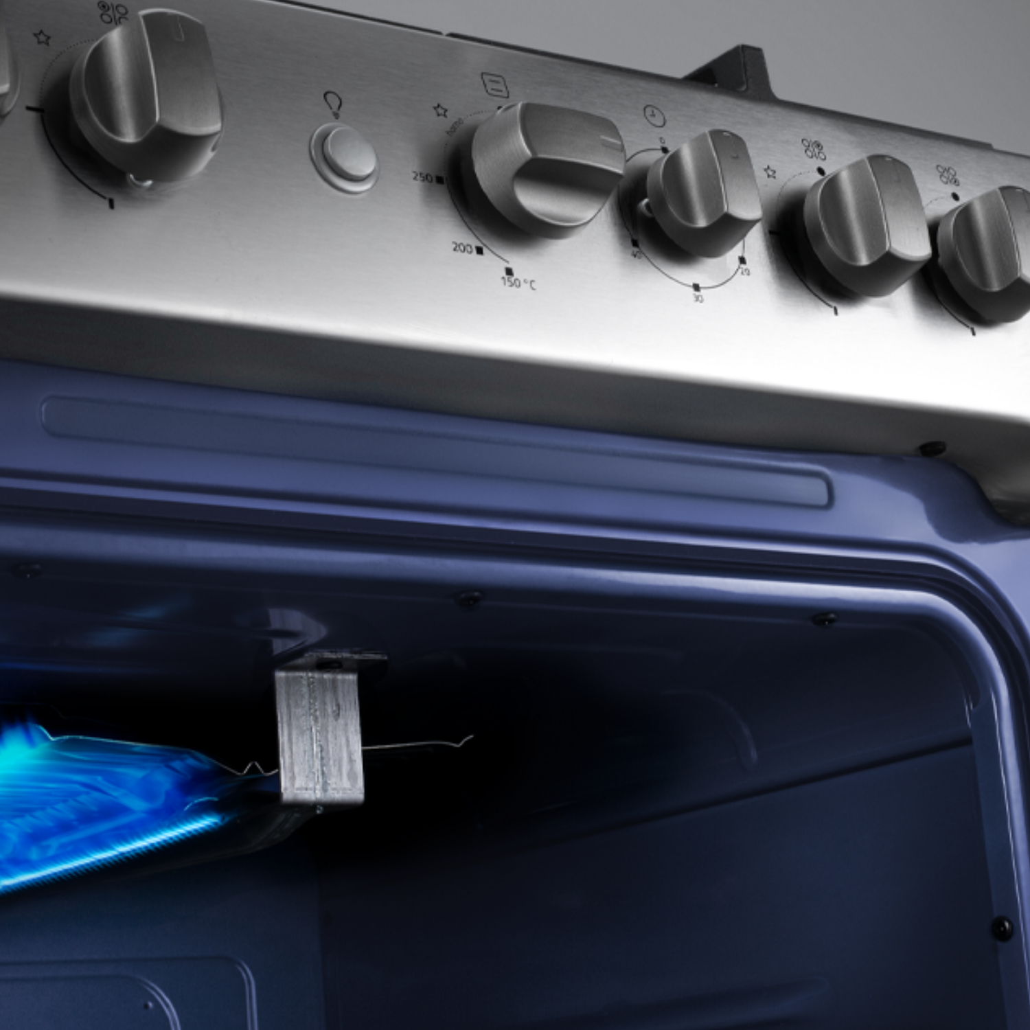 COCINA INDURAMA A GAS FLORENCIA ZAFIRO 4 QUEMADORES CROMA - Imagen 5