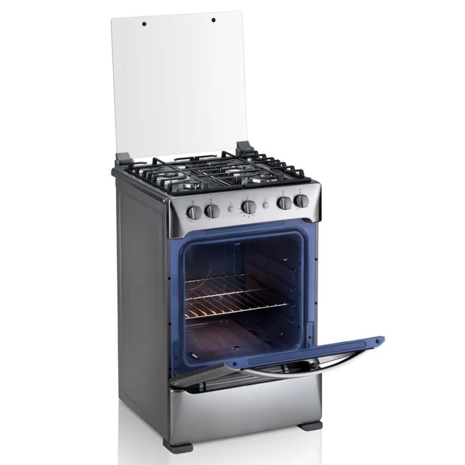 COCINA INDURAMA A GAS GRANADA ZAFIRO 4 QUEMADORES CROMA - Imagen 3