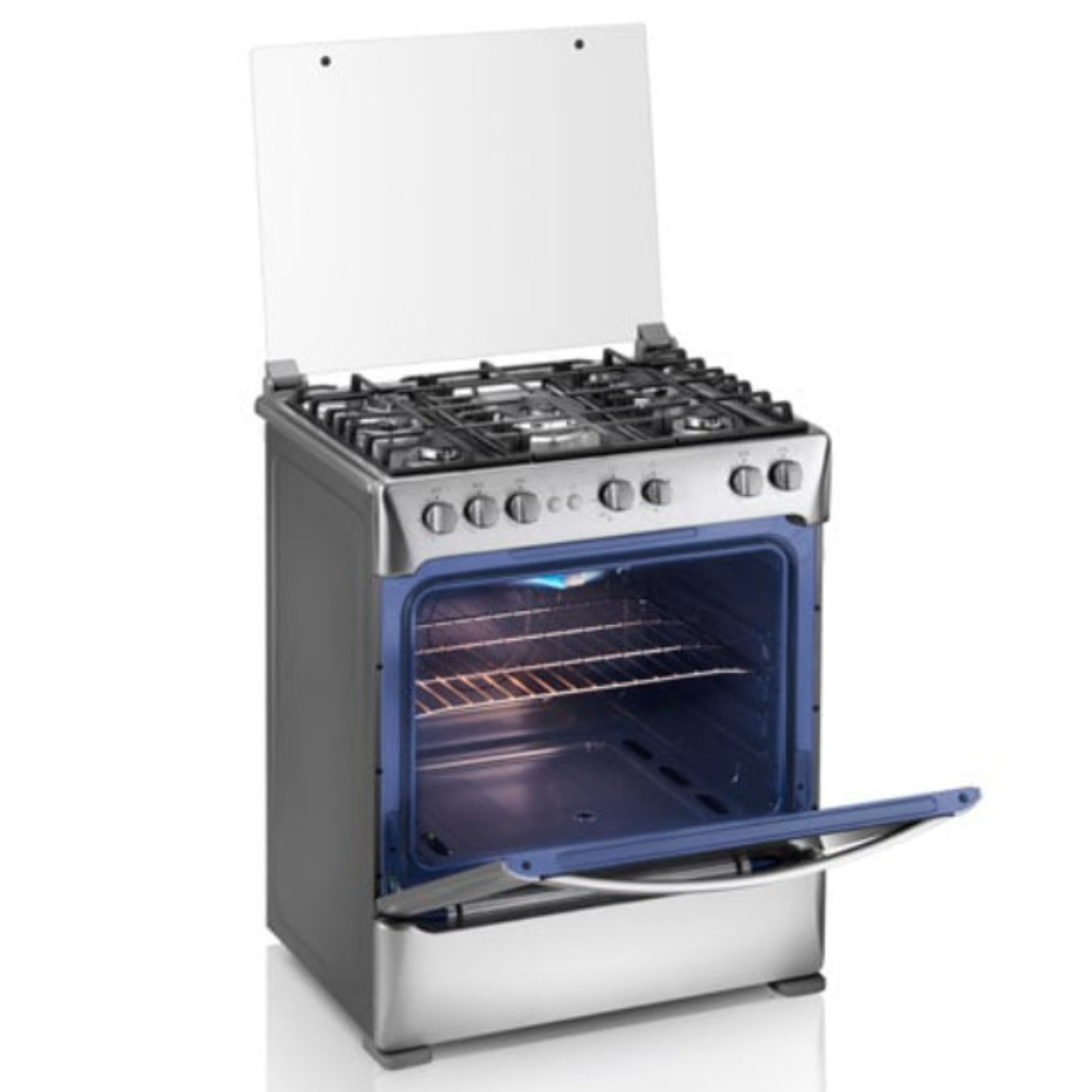 COCINA INDURAMA A GAS FIRENZE ZAFIRO 5 QUEMADORES CROMA - Imagen 3