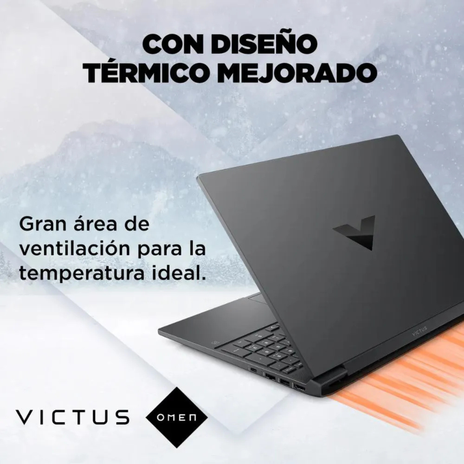 LAPTOP VICTUS GAMER HP 15-FB2002LA AMD Ryzen™ 5 8645HS 8 GB 512GB SSD NVIDIA® GeForce RTX™ 3050 6GB 15.6” FHD(1920 x 1080) 144 HZ WIN 11 4 CELL - Imagen 6