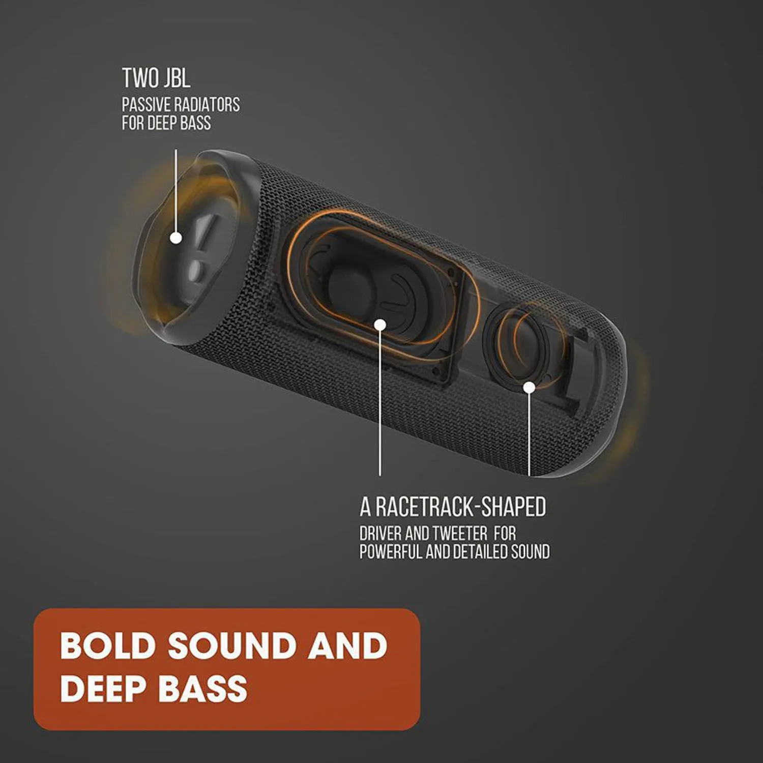 PARLANTE JBL FLIP6 BLUETOOTH 5.1 PORTÁTIL RESISTENTE AL AGUA EXTRA BASS NEGRO - Imagen 4