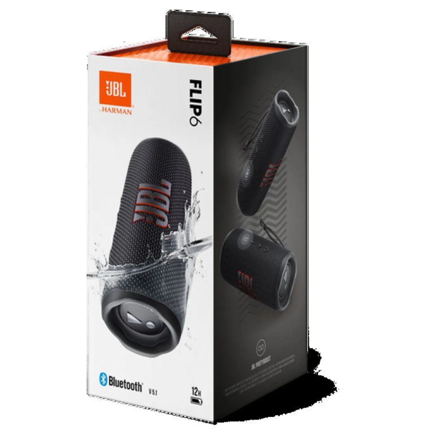 PARLANTE JBL FLIP6 BLUETOOTH 5.1 PORTÁTIL RESISTENTE AL AGUA EXTRA BASS NEGRO - Imagen 5
