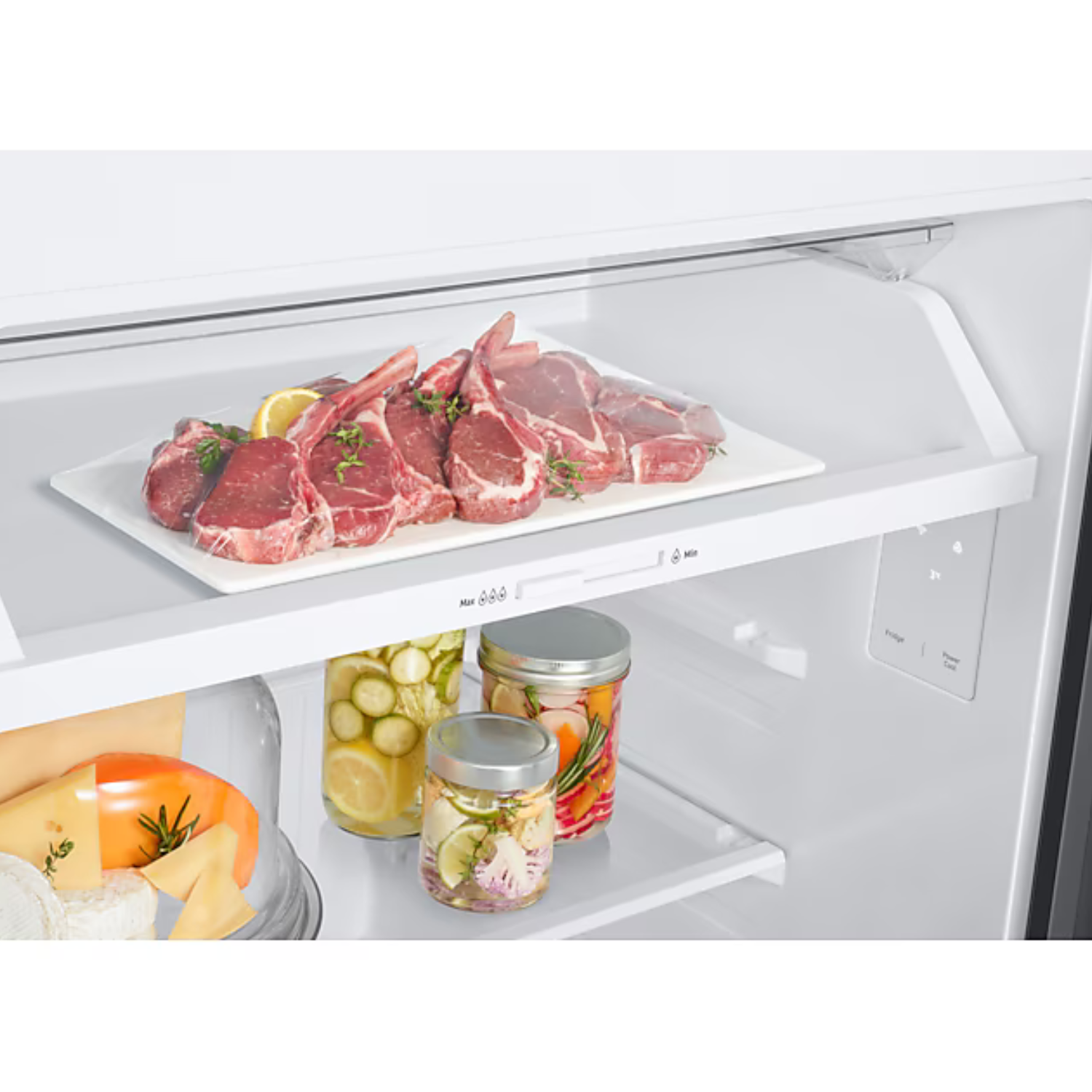 REFRIGERADORA SAMSUNG TOP MOUNT FREEZER NO FROST 384L CDISP RT38DG6730S9 SILVER - Imagen 5