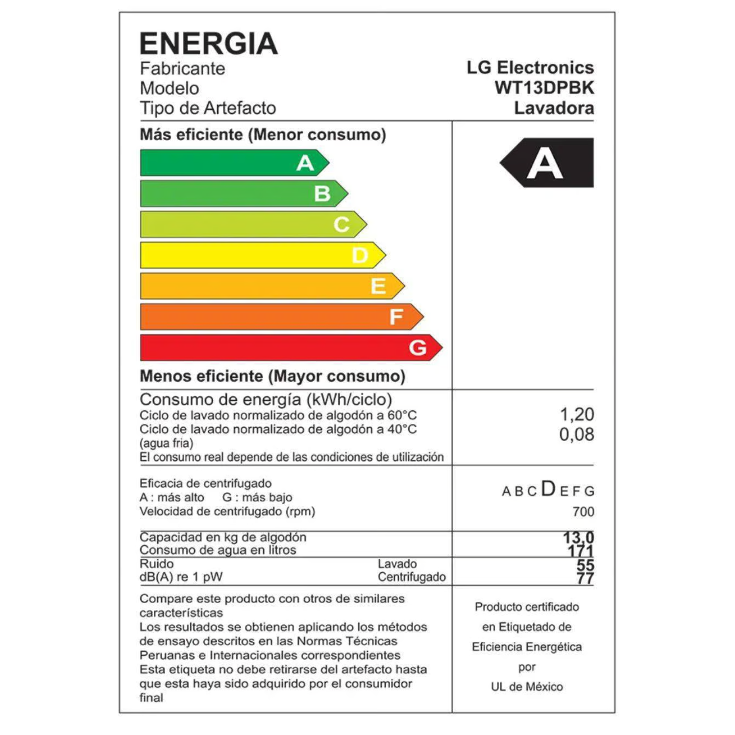 LAVADORA LG 13KG SMART MOTION INVERTER CARGA SUPERIOR WT13DPBK COLOR PLATA - Imagen 5