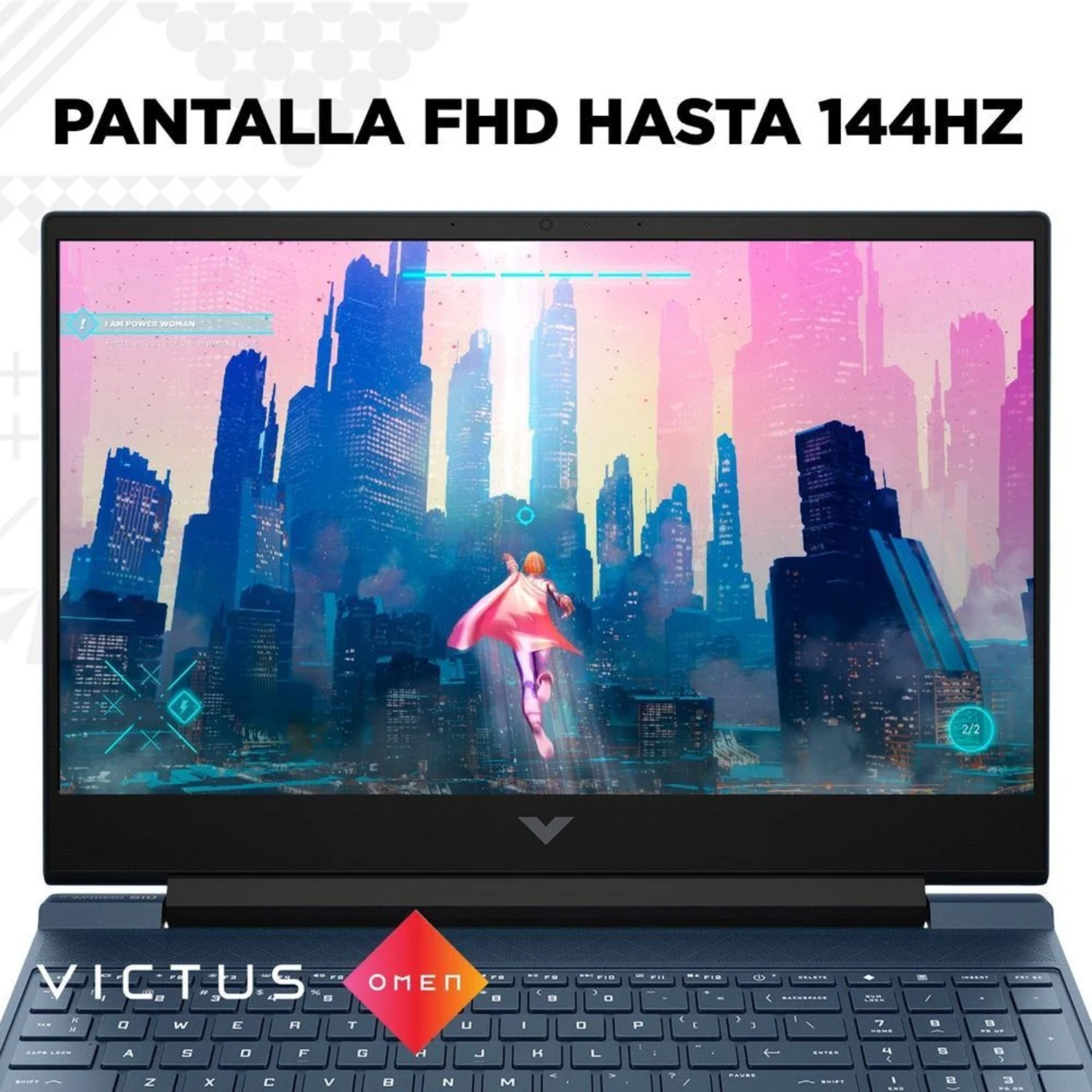 LAPTOP HP VICTUS 15-FA0007LA INTEL CORE I7-12650H RAM 16GB DISCO SÓLIDO 512GB SSD NVIDIA GEFORCE RTX3050-4GB 15.6" FHD AZUL INTENSO WIN 11 - Imagen 8