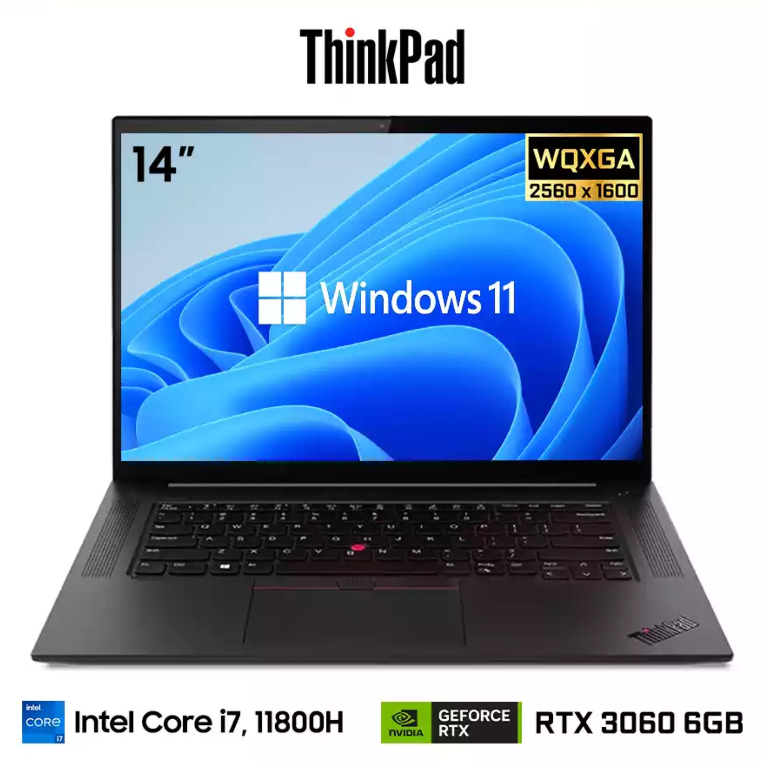 LAPTOP LENOVO THINKPAD X1 EXTREME 4TH GEN(20Y50016US) CORE I7-11800H RAM 16GB DISCO SÓLIDO 512GB SSD NVIDEA GEFORCE RTX3060-6GB 16" WQXGA BLACK WIN 11 PRO